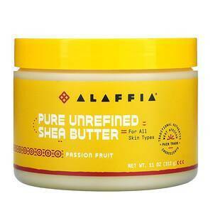 Alaffia, Pure Unrefined Shea Butter, Passion Fruit, 11 oz (312 g) - Supply Center USA