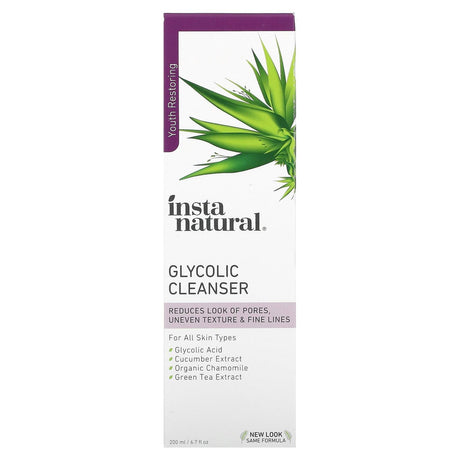 InstaNatural, Glycolic Cleanser, 6.7 fl oz (200 ml) - Supply Center USA