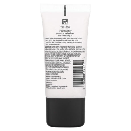 Neutrogena, Prep + Correct Primer, Tone Correcting, 1 oz (30 g) - Supply Center USA