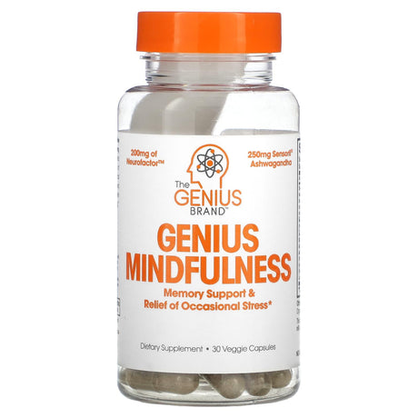 The Genius Brand, Genius Mindfullness, 30 Veggie Capsules - Supply Center USA