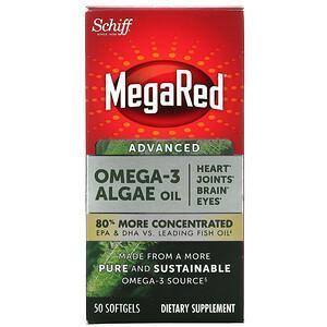 Schiff, MegaRed, Advanced Omega-3 Algae Oil, 50 Softgels - Supply Center USA