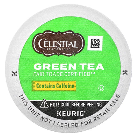 Celestial Seasonings, Green Tea, 12 K-Cup Pods, 0.1 oz (3.1 g) Each - Supply Center USA