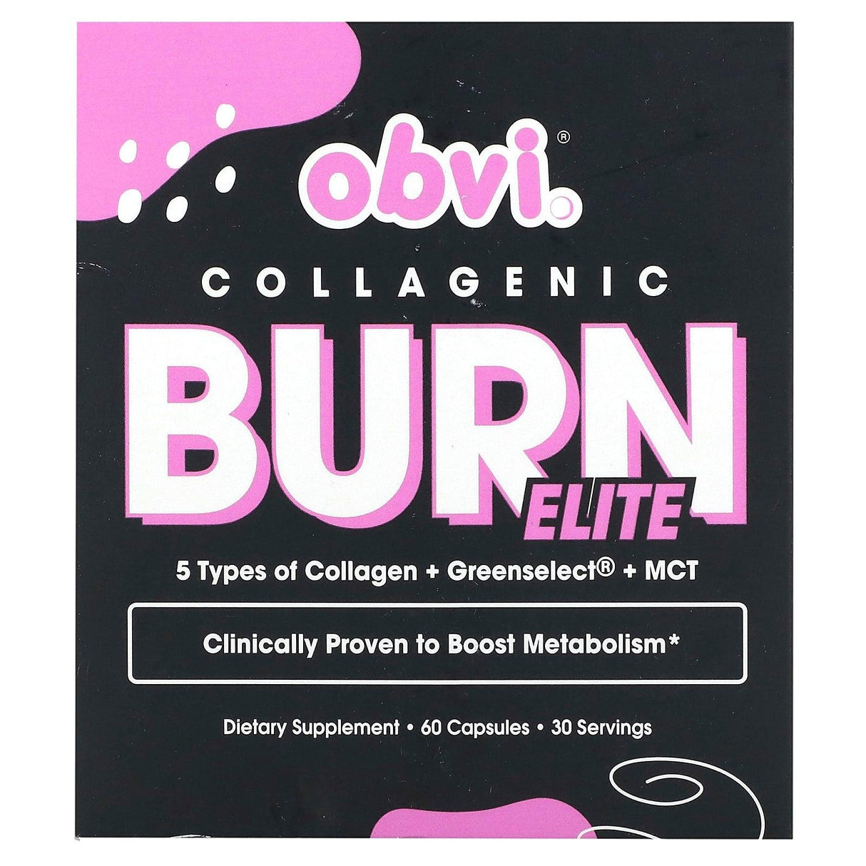 Obvi, Collagenic Burn Elite , 60 Capsules - Supply Center USA