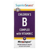 Superior Source, Children's B Complex with Vitamin C, 60 MicroLingual Instant Dissolve Tablets - Supply Center USA