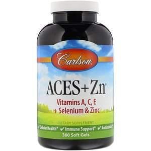 Carlson Labs, Aces + Zn, 360 Soft Gels - Supply Center USA