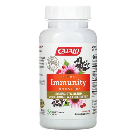 Catalo Naturals, Ultra Immunity Booster, Echinacea & Elderberry Blend, 60 Tablets - Supply Center USA