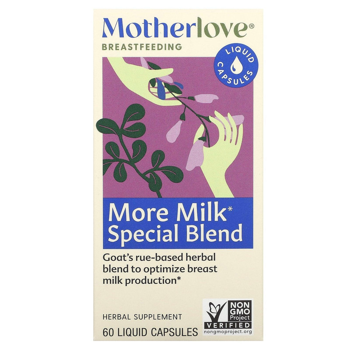 Motherlove, Breastfeeding, More Milk Special Blend, 60 Liquid Capsules - Supply Center USA