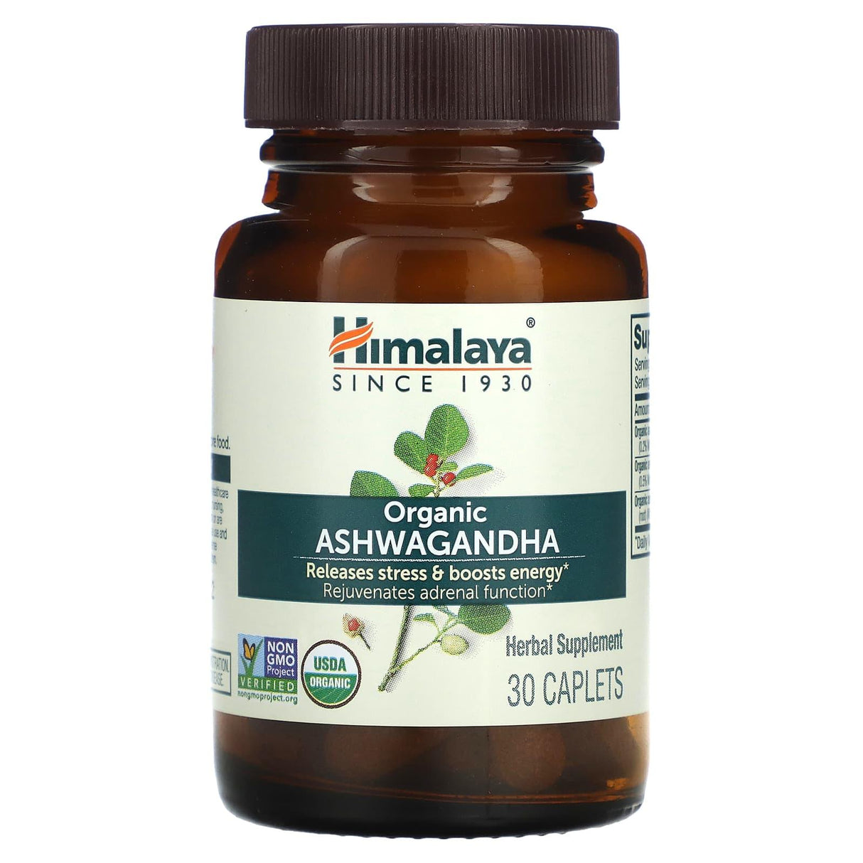 Himalaya, Organic Ashwagandha, 30 Caplets - Supply Center USA