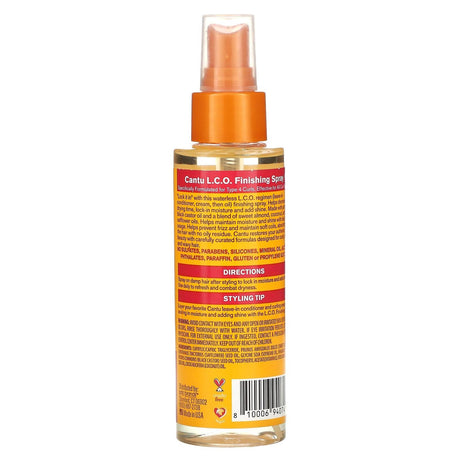 Cantu, Jamaican Black Castor Oil, L.C.O. Finishing Spray, 4 fl oz (118 ml) - Supply Center USA