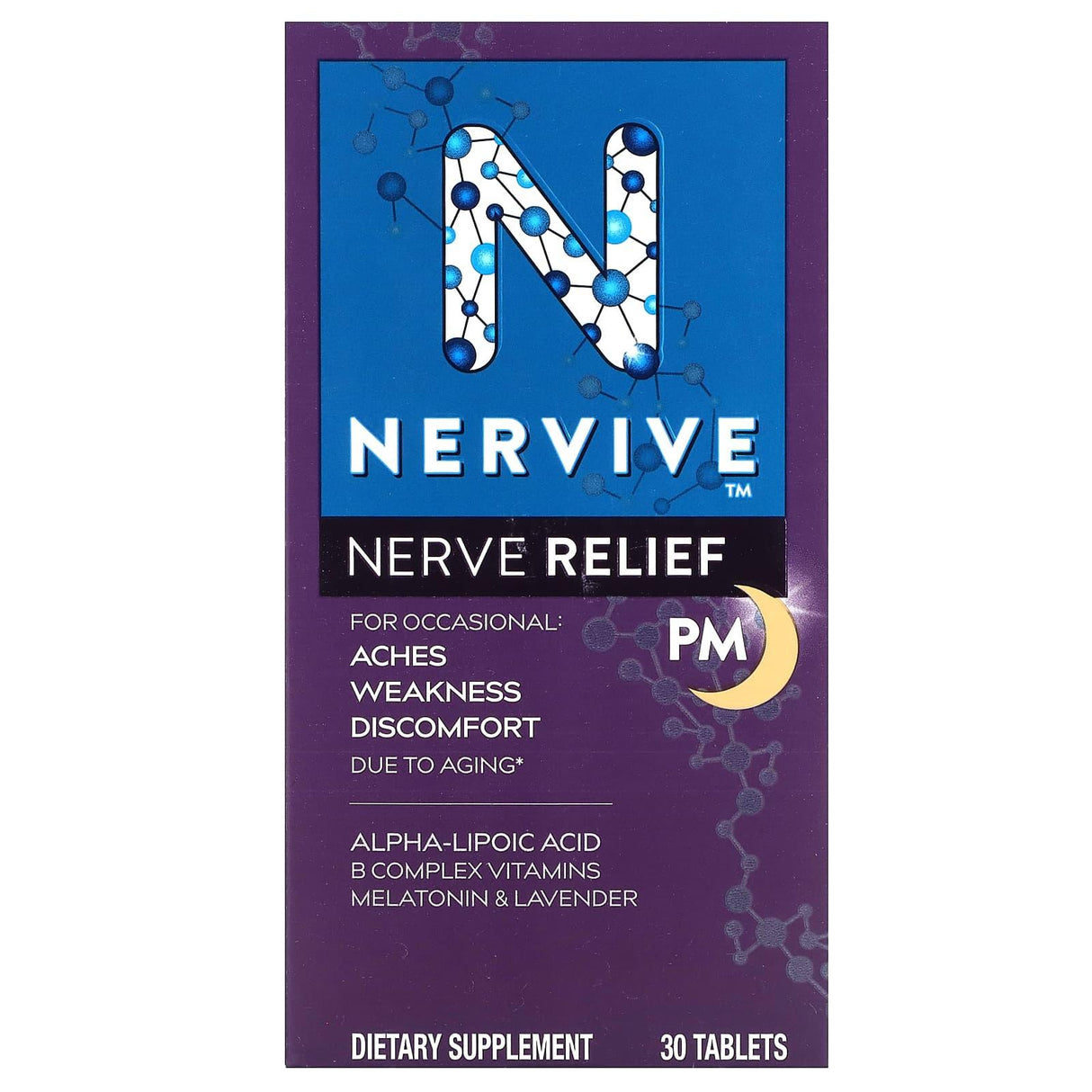 Nervive, Nerve Relief, PM, 30 Tablets - Supply Center USA