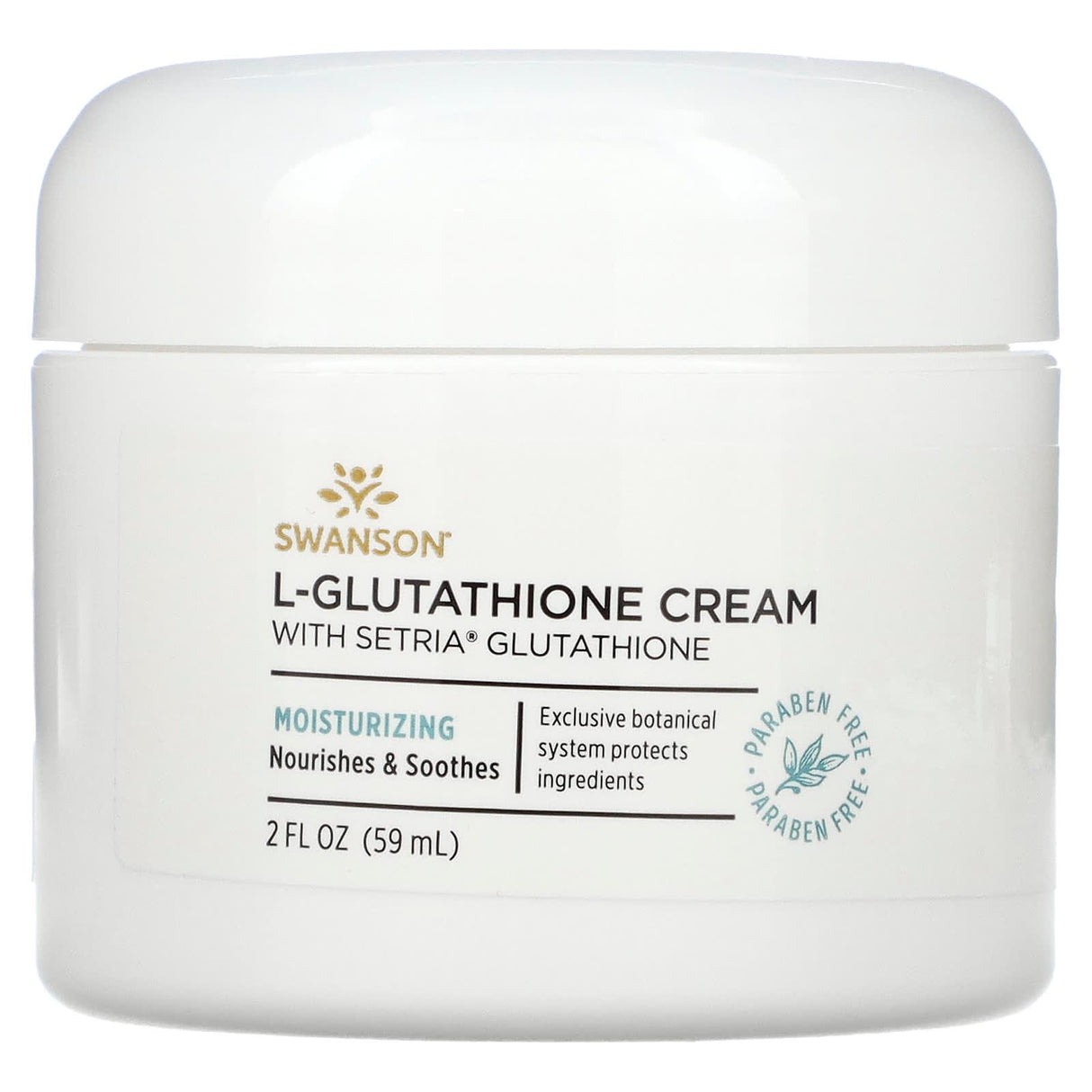 Swanson, L-Glutathione Cream with Setria Glutathione, 2 fl oz (59 ml) - Supply Center USA