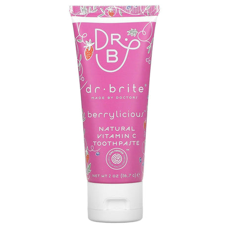 Dr. Brite, Natural Vitamin C Toothpaste, Berrylicious, 2 oz (56.7 g) - Supply Center USA