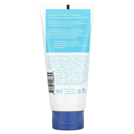 Stream2Sea, Prebiotic Essentials, Hand Cream, Tropical, 3 fl oz (90 ml) - Supply Center USA