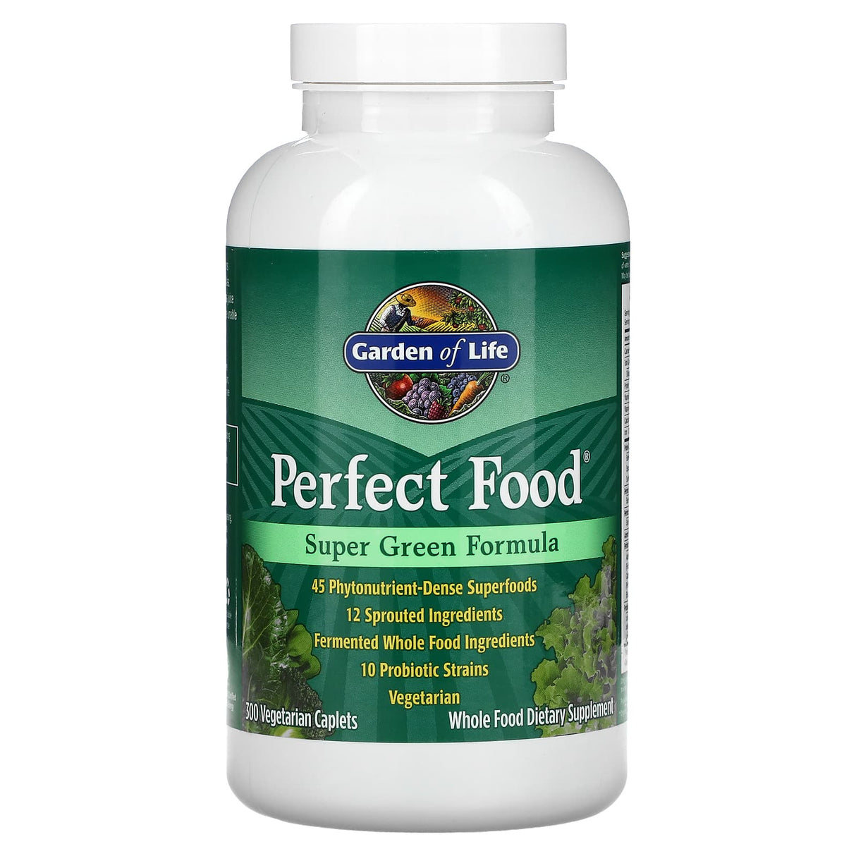 Garden of Life, Perfect Food, Super Green Formula, 300 Vegetarian Caplets