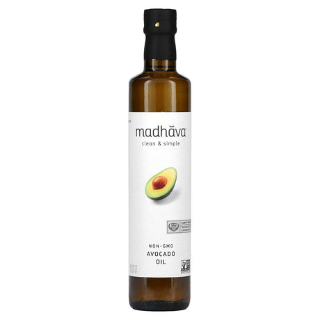 Madhava Natural Sweeteners, Clean & Simple, Avocado Oil, 16.9 fl oz (500 ml) - Supply Center USA