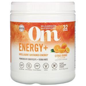 Om Mushrooms, Energy+, Citrus Orange, 7.05 oz (200 g) - Supply Center USA