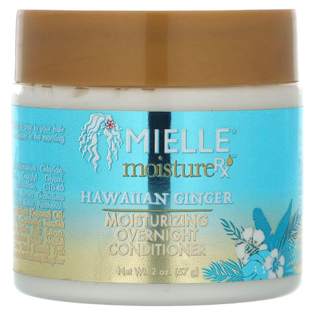 Mielle, Moisture RX, Moisturizing Overnight Conditioner, Hawaiian Ginger, 2 oz (57 g) - Supply Center USA