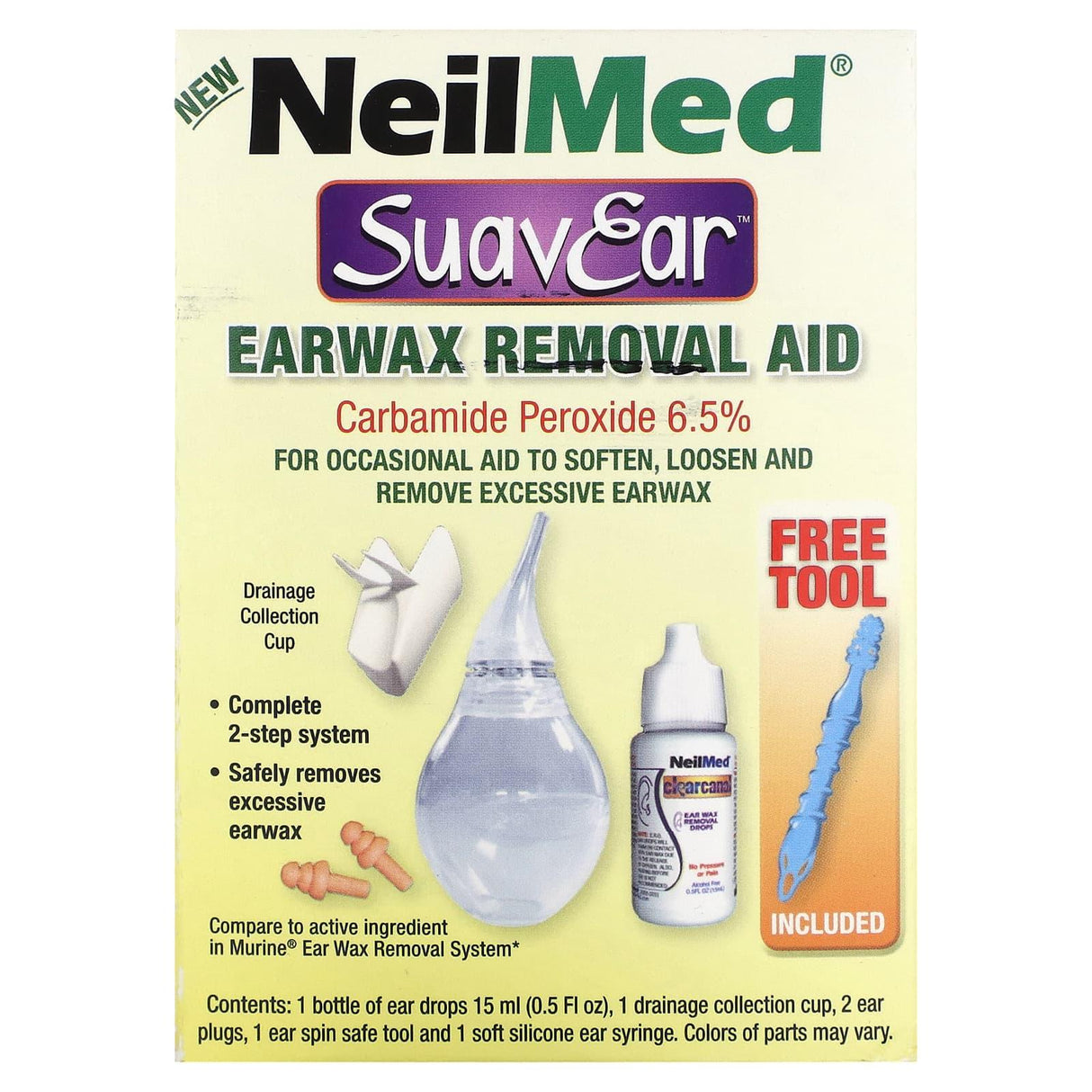 NeilMed, SuaveEar, Earwax Removal Aid , 6 Pieces - Supply Center USA