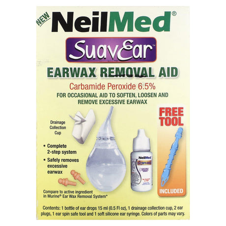 NeilMed, SuaveEar, Earwax Removal Aid , 6 Pieces - Supply Center USA