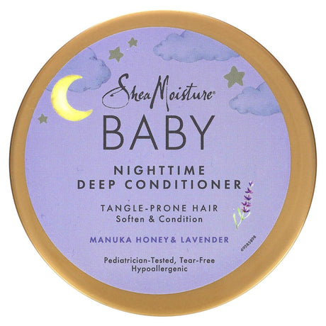 SheaMoisture, Baby, Nighttime Deep Conditioner, Manuka Honey & Lavender, 12 fl oz (340 ml) - Supply Center USA