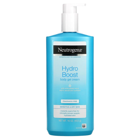 Neutrogena, Hydro Boost, Body Gel Cream, Fragrance-Free, 16 oz (453 g) - Supply Center USA