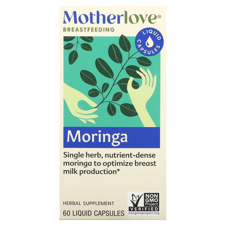 Motherlove, Breastfeeding, Moringa, 60 Liquid Capsules - Supply Center USA