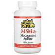 Natural Factors, MSM & Glucosamine Sulfate, 180 Capsules - Supply Center USA