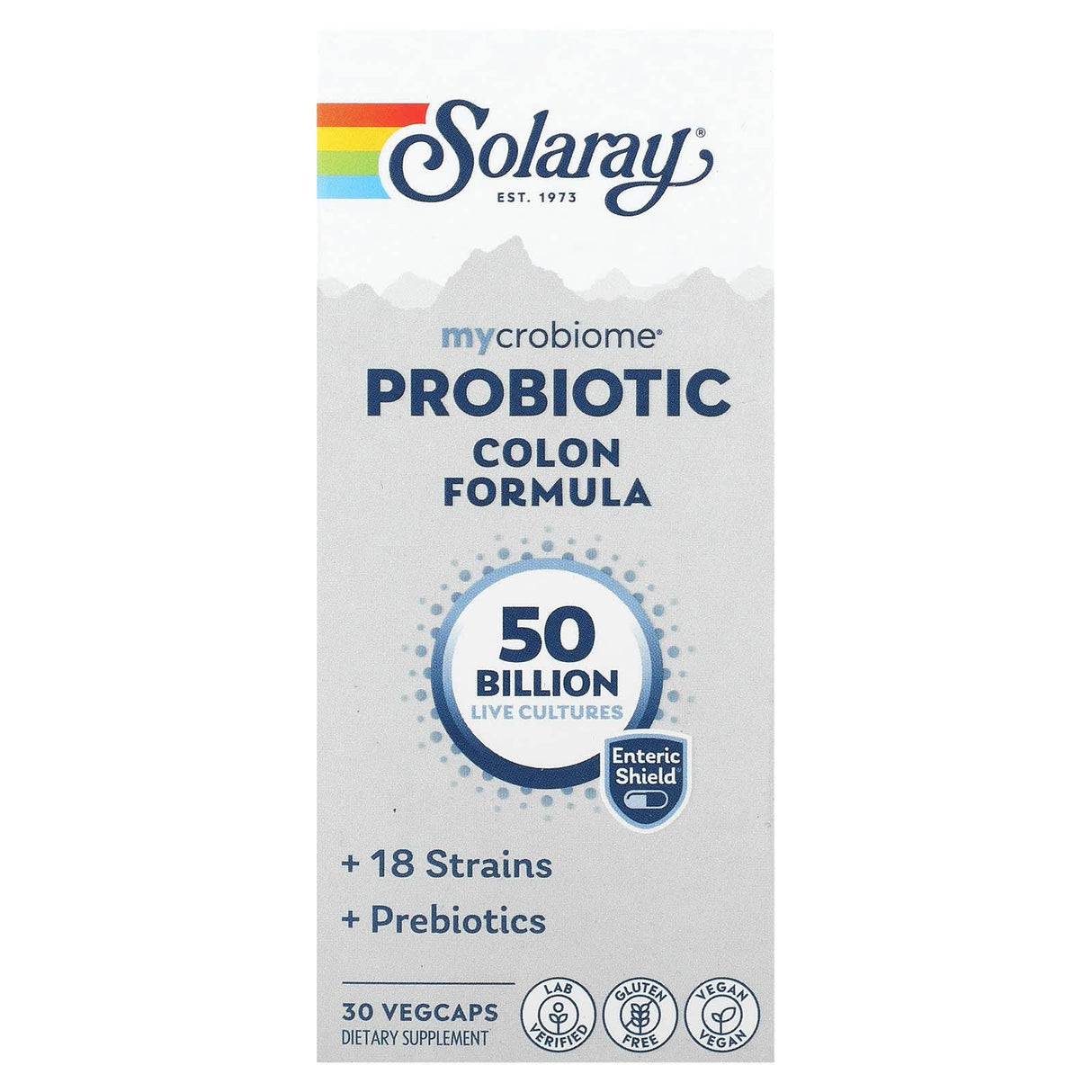 Solaray, Mycrobiome Probiotic Colon Formula, 50 Billion, 30 VegCaps - Supply Center USA