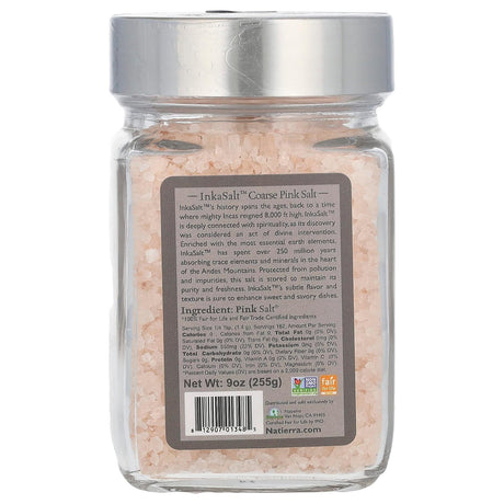 Natierra, Fair Trade Pink Salt, Coarse, 9 oz (255 g) - Supply Center USA