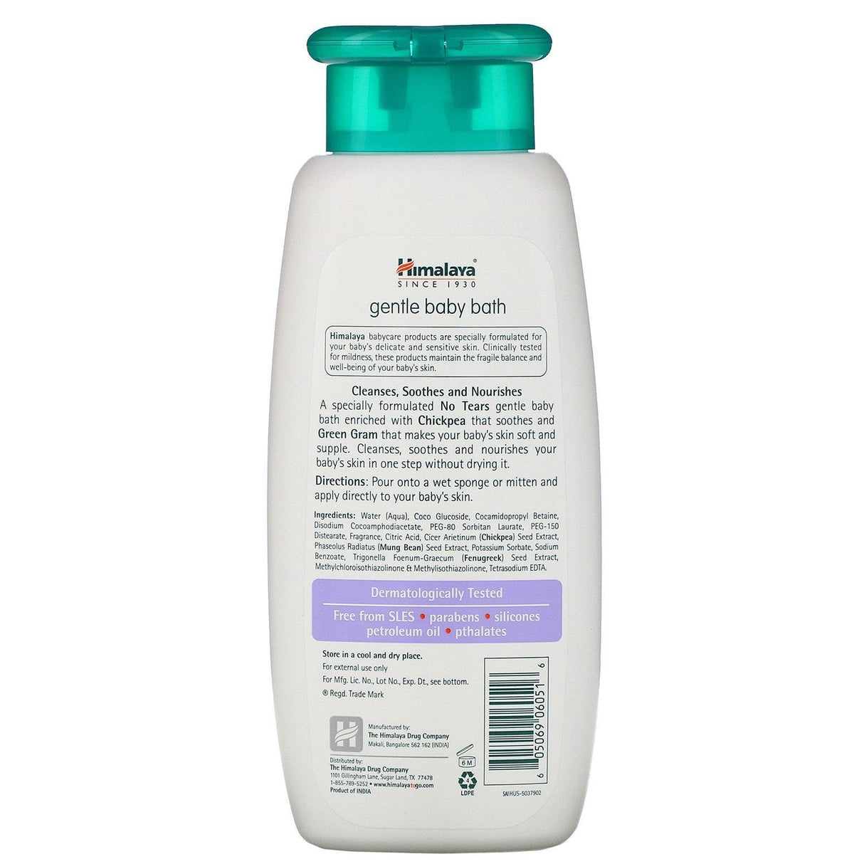 Himalaya, Gentle Baby Bath, 13.53 fl oz (400 ml) - Supply Center USA