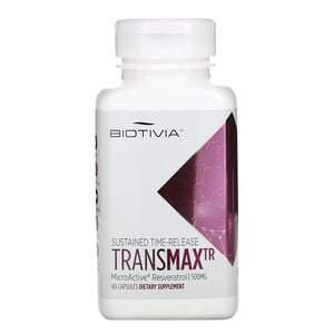 Biotivia, TransmaxTR, MicroActive-Resveratrol, 500 mg, 60 Capsules - Supply Center USA