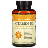 NatureWise, Vitamin D3, 125 mcg (5,000 IU), 360 Softgels - Supply Center USA