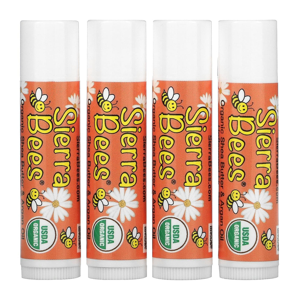 Sierra Bees, Organic Lip Balms, Creme Brulee, 4 Pack, 0.15 oz (4.25 g) Each - Supply Center USA