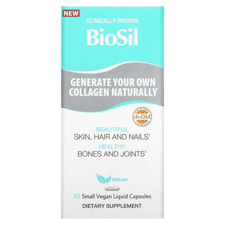 BioSil, Advanced Collagen Generator, 30 Small Vegan Liquid Capsules - Supply Center USA