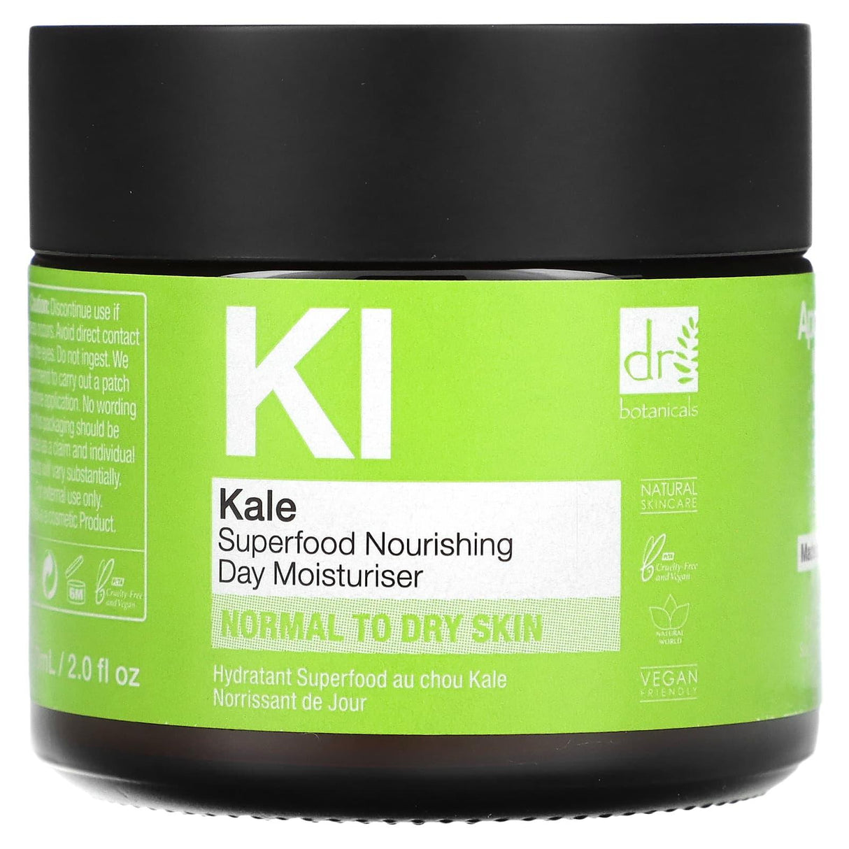 Dr. Botanicals, Superfood Nourishing Day Moisturiser, Kale, 2 fl oz (60 ml) - Supply Center USA