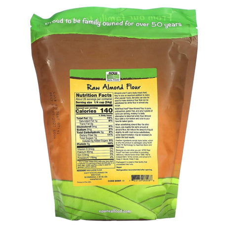 NOW Foods, Real Food, Raw Almond Flour, 22 oz (624 g) - Supply Center USA