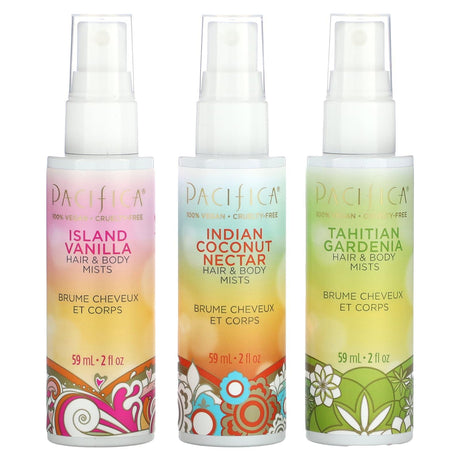 Pacifica, Hair & Body Mists, Moon Mood, 3 Pack, 2 fl oz (59 ml) Each - Supply Center USA