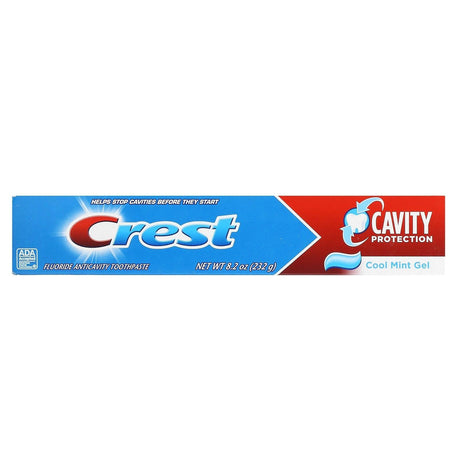 Crest, Cavity Protection, Fluoride Toothpaste, Cool Mint Gel, 8.2 oz (232 g) - Supply Center USA