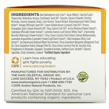 Avalon Organics, Intense Defense, With Vitamin C, Renewal Cream, 2 oz (57 g) - Supply Center USA