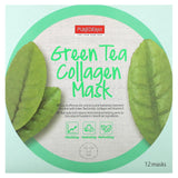 Purederm, Green Tea Collagen Beauty Mask, 12 Sheets, 0.63 oz (18 g) Each - Supply Center USA