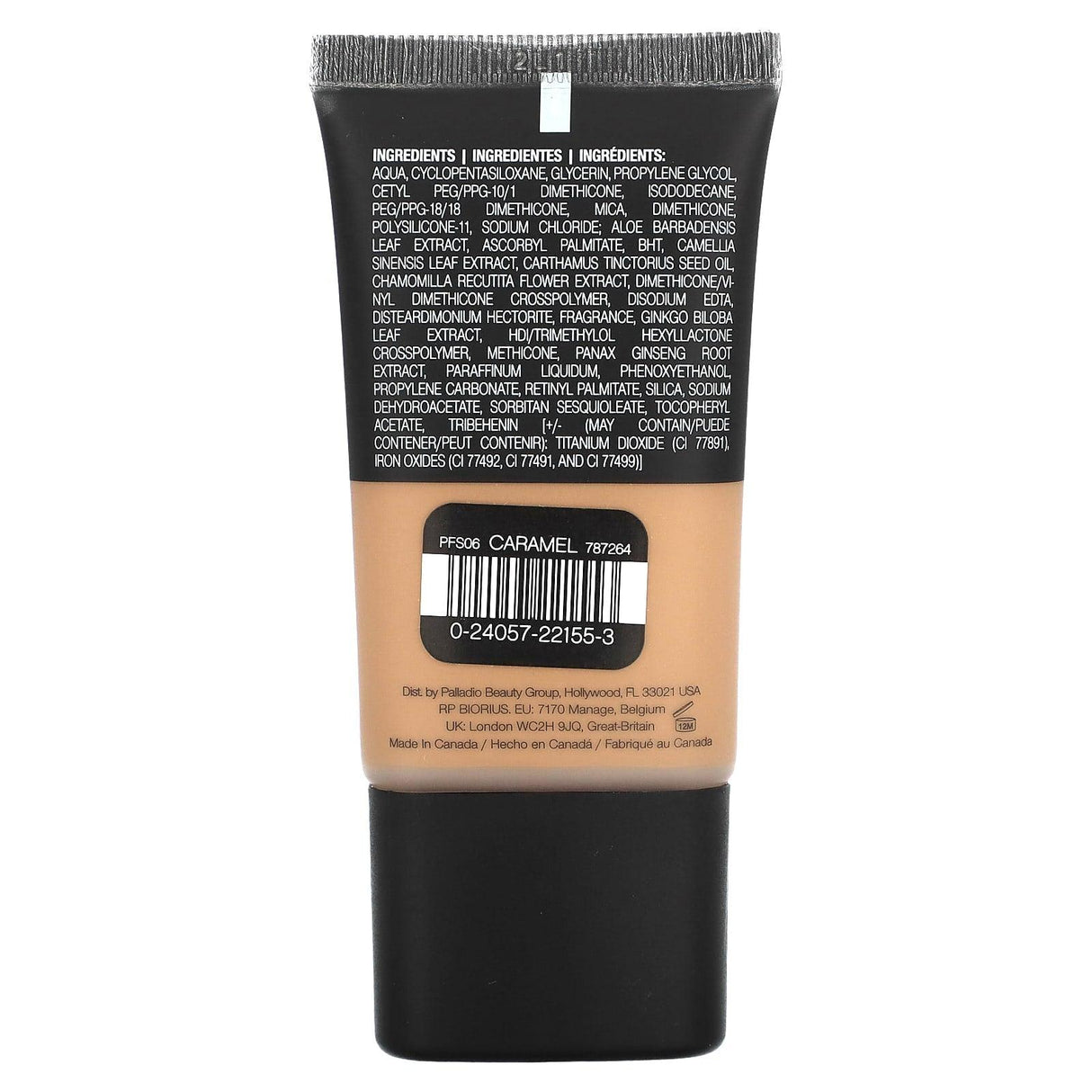 Palladio, Powder Finish Foundation, Caramel PFS06, 0.91 fl oz (27 ml) - Supply Center USA