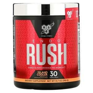 BSN, ENDORUSH, Pre-Workout, Island Cooler, 13.7 oz (390 g) - HealthCentralUSA