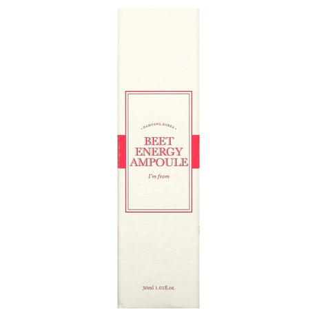 I'm From, Beet Energy Ampoule, 1.01 fl oz (30 ml) - Supply Center USA