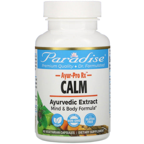 Paradise Herbs, AYUR-Pro Rx, Calm, 60 Vegetarian Capsules - Supply Center USA