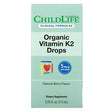 Childlife Clinicals, Organic Vitamin K2 Drops, Natural Berry Flavor , 0.25 fl oz (7.5 ml) - Supply Center USA