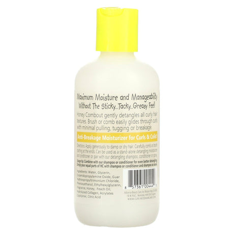 CurlyKids, Honey Combout Moisturizing Detangler, Honey Peach, 6 fl oz (180 ml) - Supply Center USA