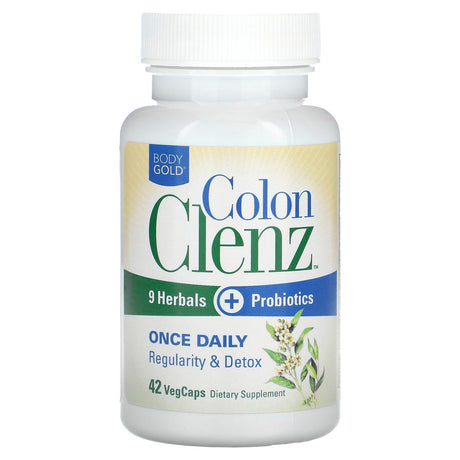 BodyGold, Colon Clenz, Regularity & Detox, 42 VegCaps - Supply Center USA