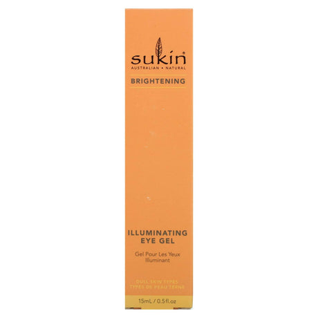 Sukin, Illuminating Eye Gel, Brightening, 0.5 fl oz (15 ml) - Supply Center USA