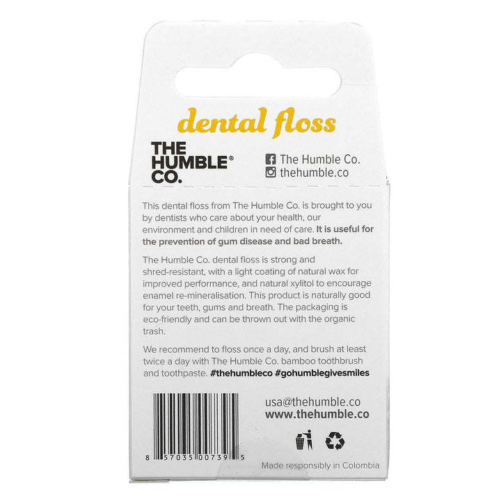 The Humble Co., Dental Floss, Lemon, 55 Yds (50 m) - HealthCentralUSA