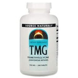 Source Naturals, TMG, Trimethylglycine, 750 mg, 240 Tablets - Supply Center USA